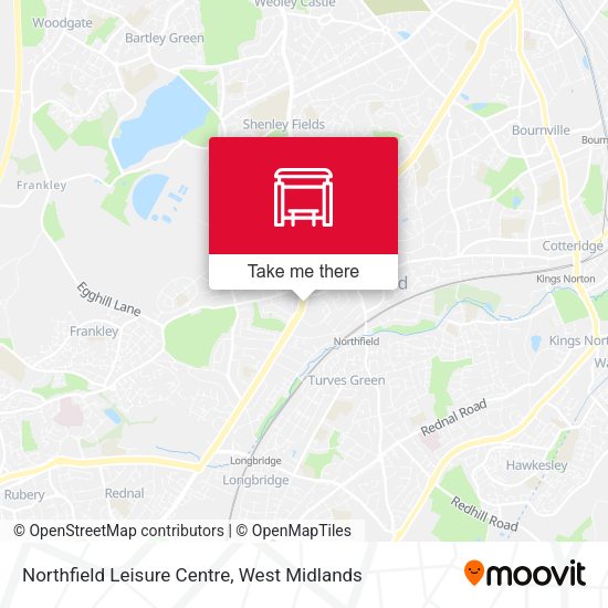 Northfield Leisure Centre map