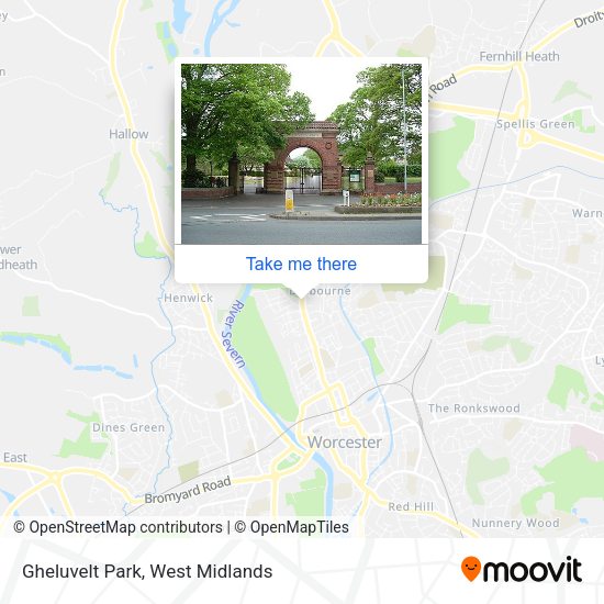 Gheluvelt Park map