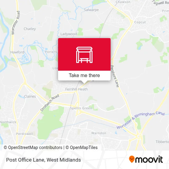 Post Office Lane map