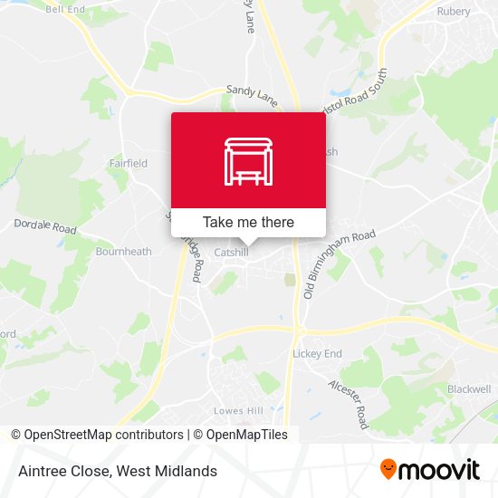 Aintree Close map