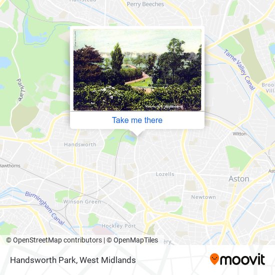 Handsworth Park map