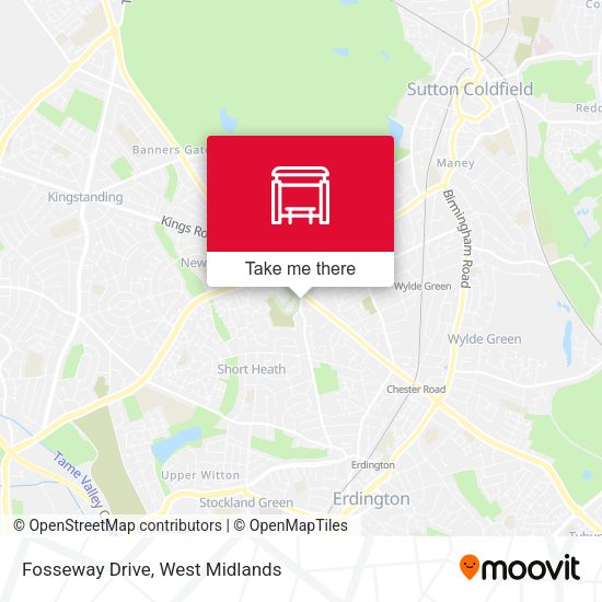 Fosseway Drive map