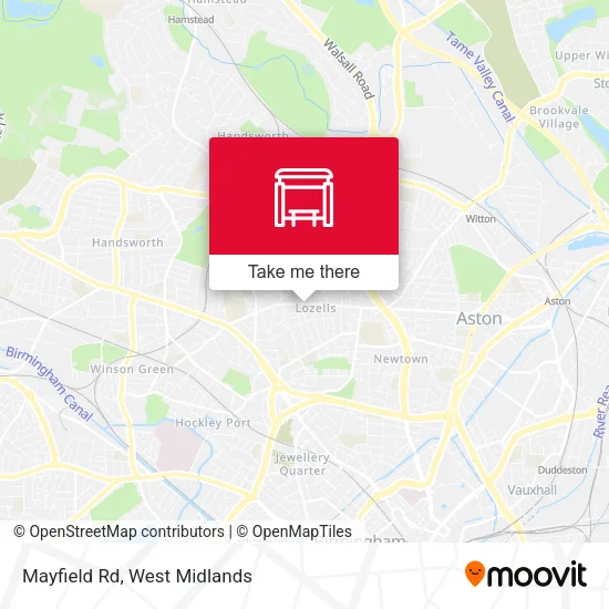 Mayfield Rd map