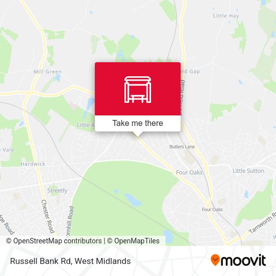Russell Bank Rd map