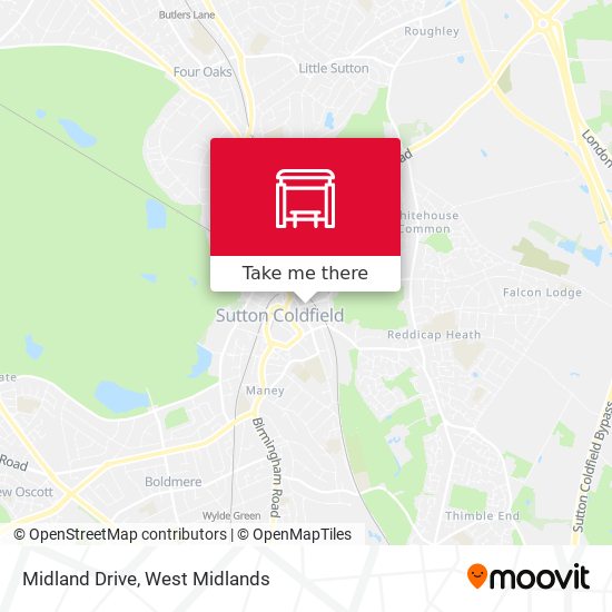 Midland Drive map