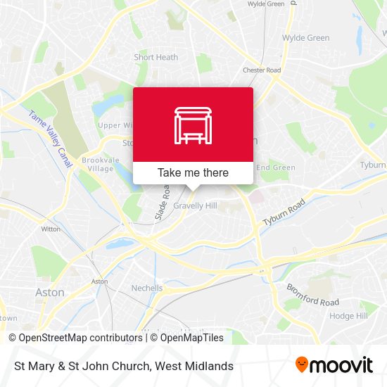 St Mary & St John Church map