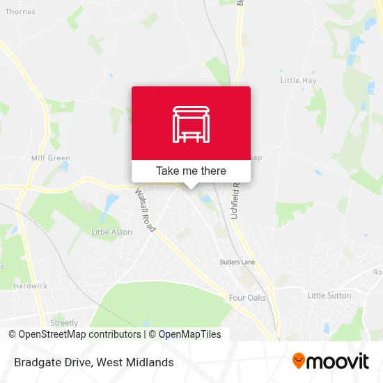 Bradgate Drive map