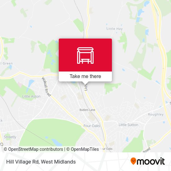 Hill Village Rd map