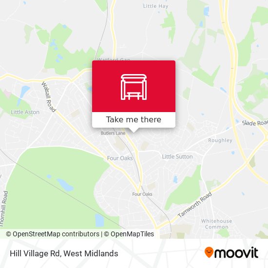 Hill Village Rd map