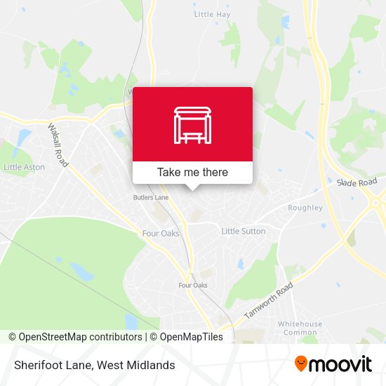Sherifoot Lane map