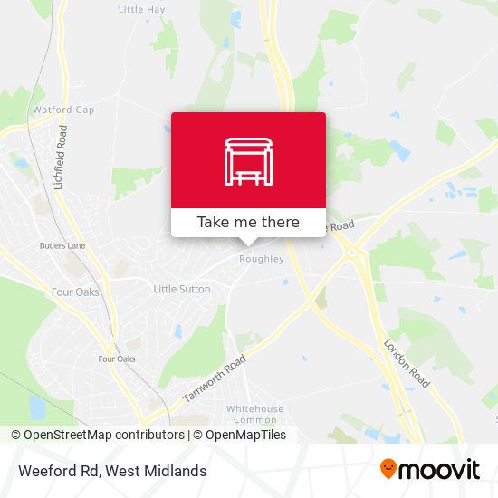 Weeford Rd map