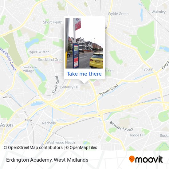 Erdington Academy map