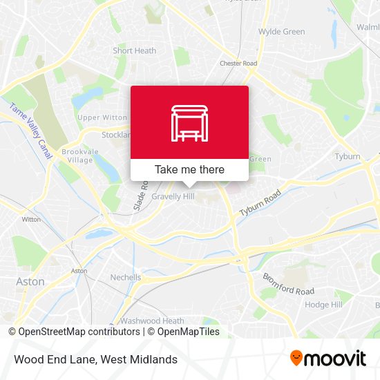 Wood End Lane map