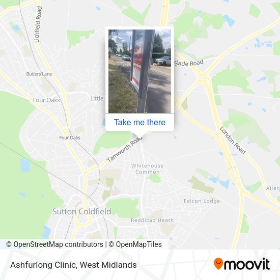 Ashfurlong Clinic map
