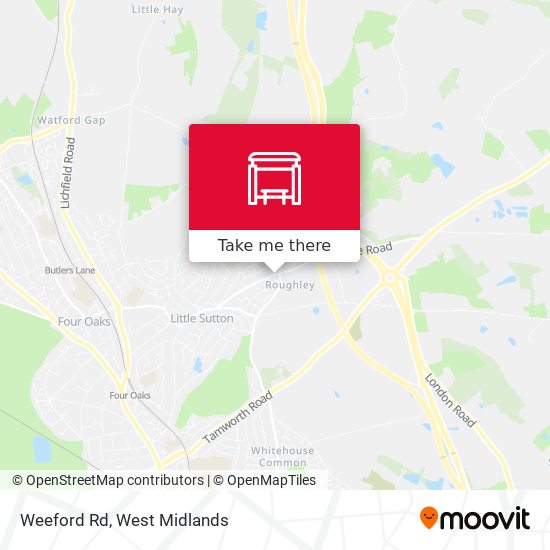 Weeford Rd map