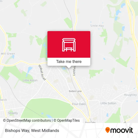 Bishops Way map