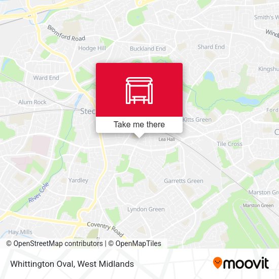 Whittington Oval map