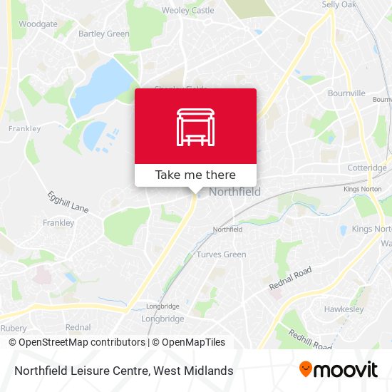 Northfield Leisure Centre map