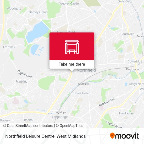 Northfield Leisure Centre map