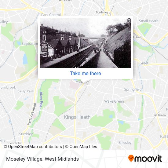 Moseley Village map