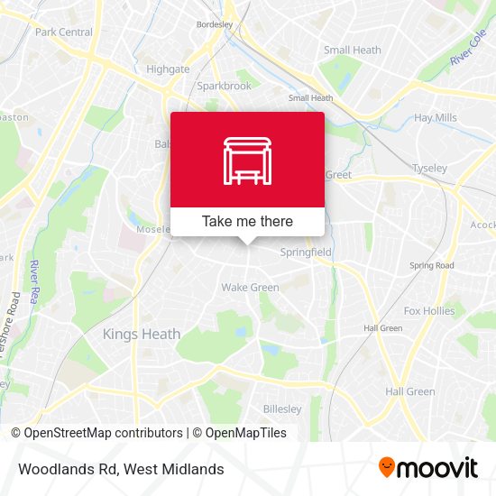 Woodlands Rd map