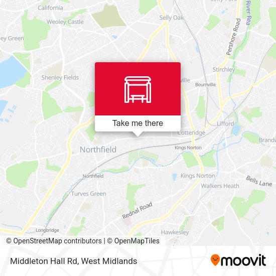 Middleton Hall Rd map
