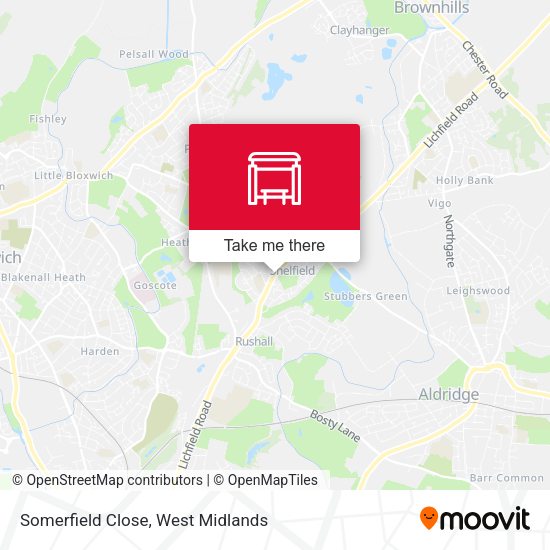 Somerfield Close map