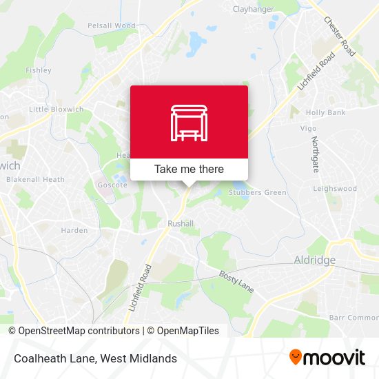 Coalheath Lane map