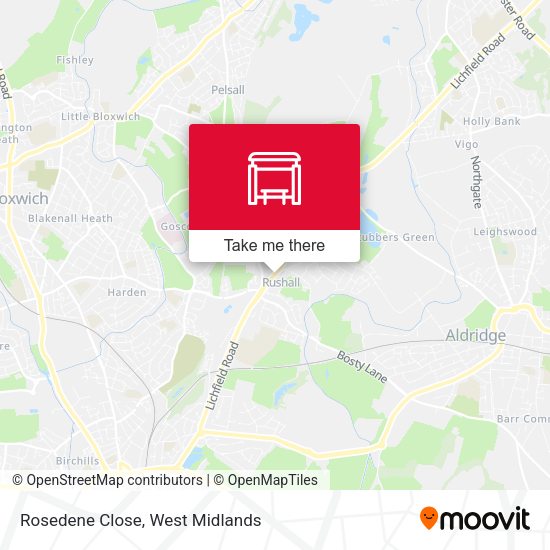 Rosedene Close map