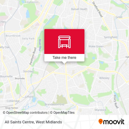 All Saints Centre map