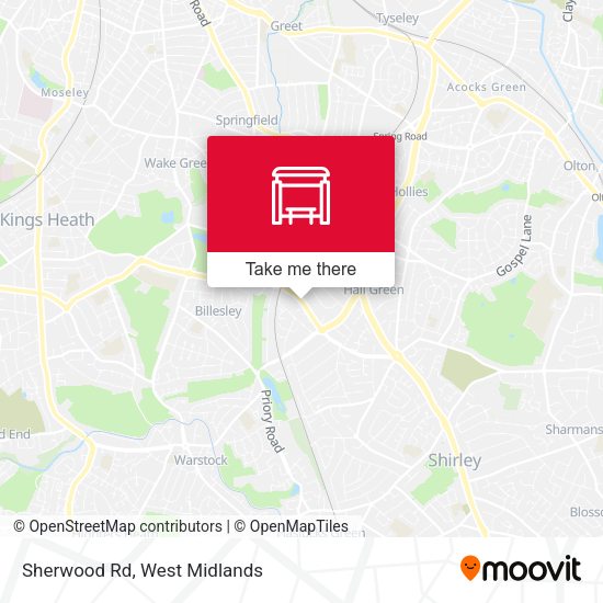 Sherwood Rd map