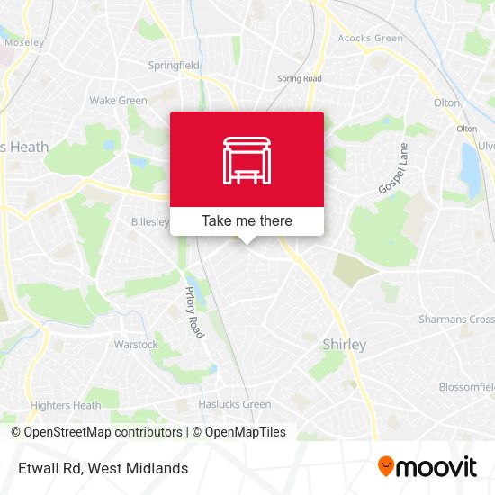 Etwall Rd map