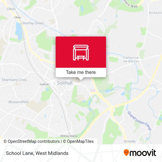 School Lane map
