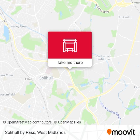 Solihull by Pass map