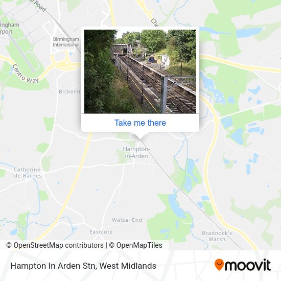 Hampton In Arden Stn map