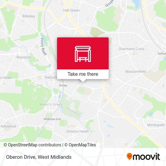 Oberon Drive map