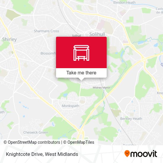 Knightcote Drive map