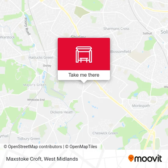 Maxstoke Croft map