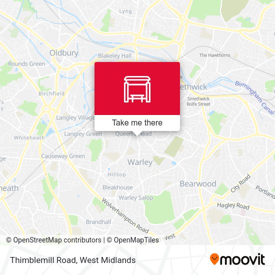 Thimblemill Road map