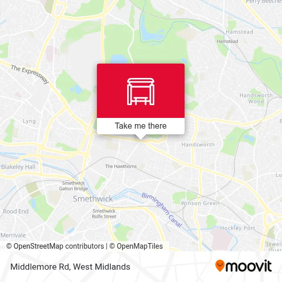 Middlemore Rd map