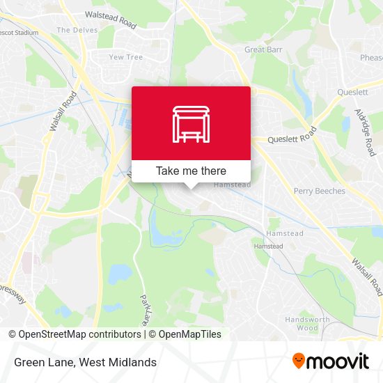 Green Lane map