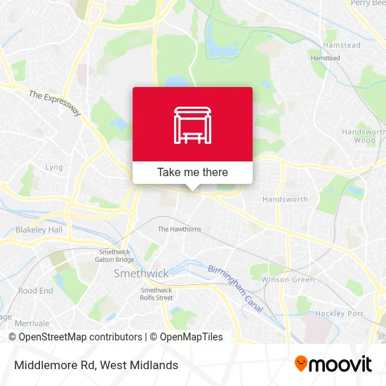 Middlemore Rd map