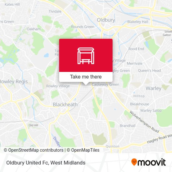 Oldbury United Fc map