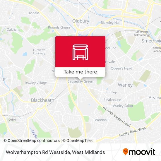 Wolverhampton Rd Westside map