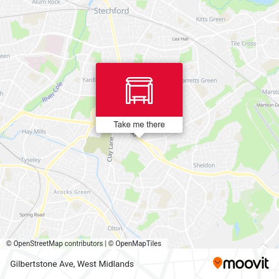 Gilbertstone Ave map