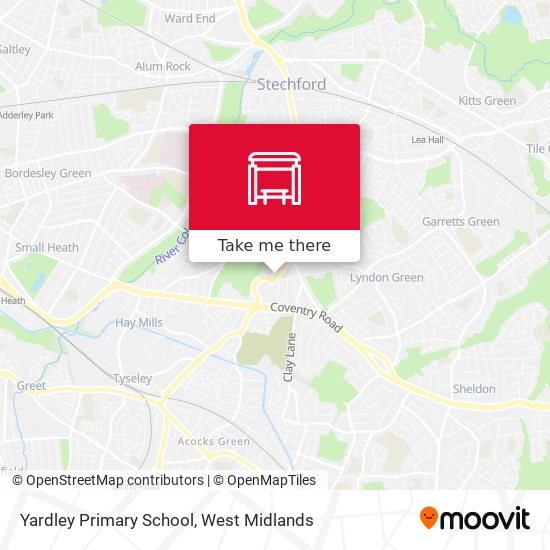 Yardley Primary School map