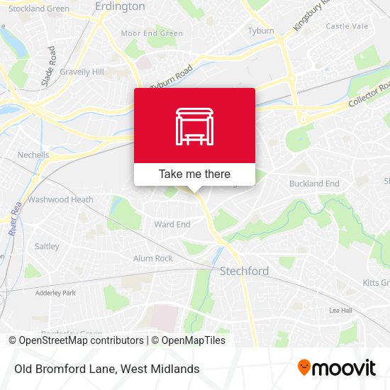 Old Bromford Lane map