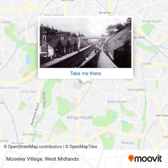 Moseley Village map
