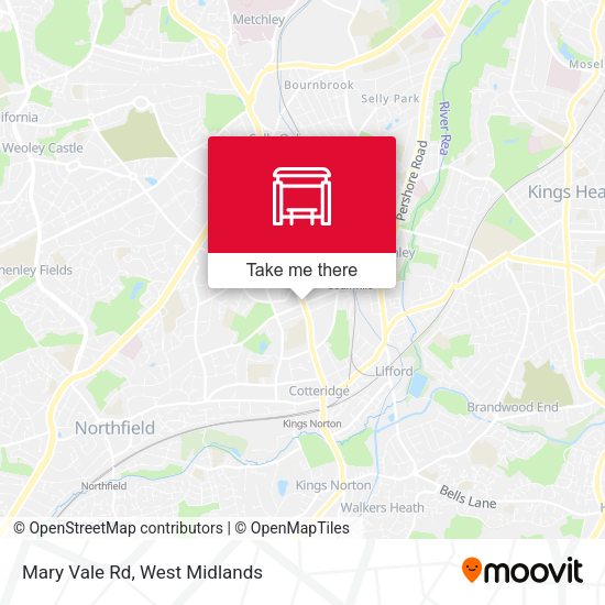 Mary Vale Rd map