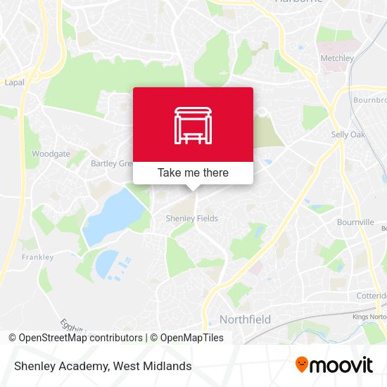 Shenley Academy map